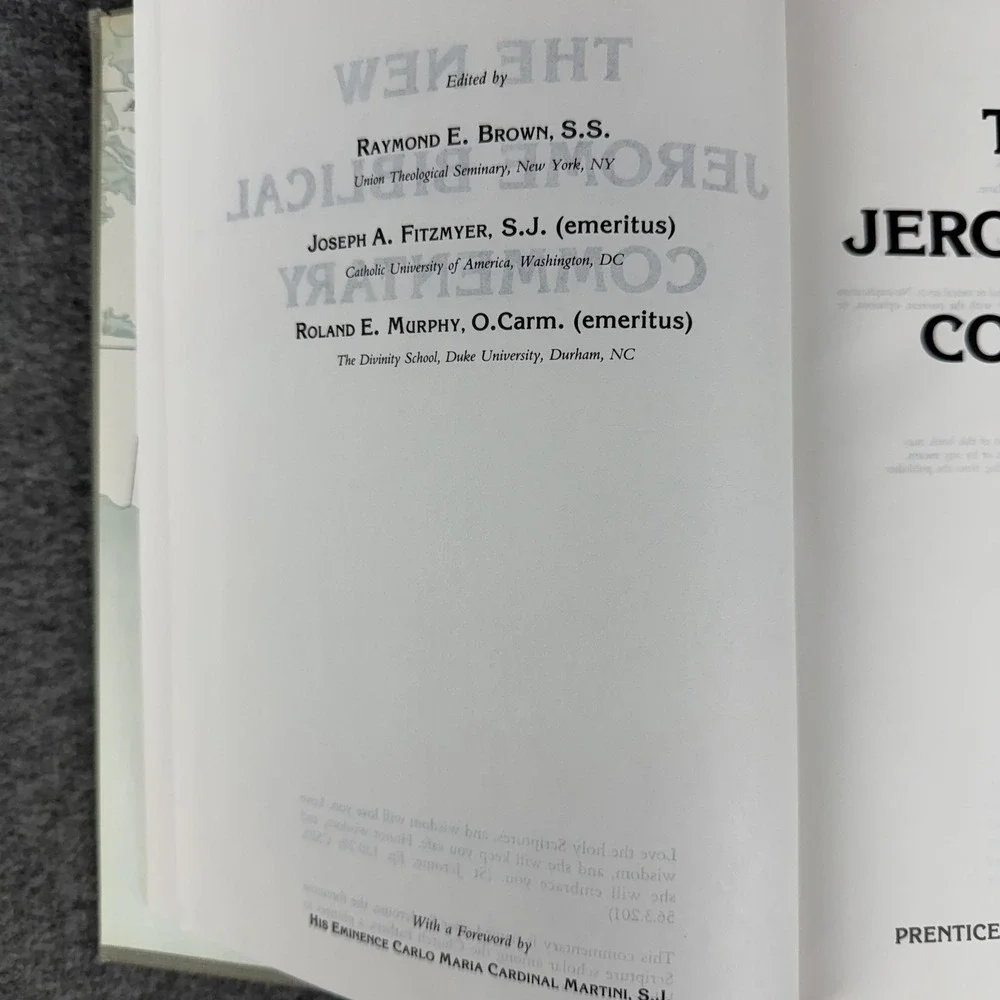 Vintage New Jerome Biblical Commentary Brown Fitzmyer Murphy Gray HC Prentice‎